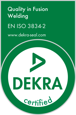 DEKRA certified - Quality in Fusion welding - ISO 3834-2